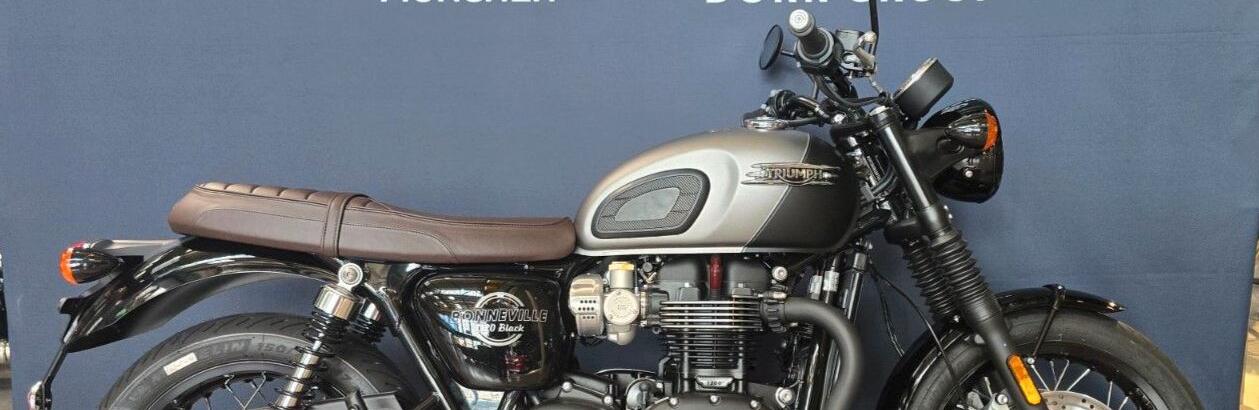 Bonneville T120 Black Edition Matt Silver Ice