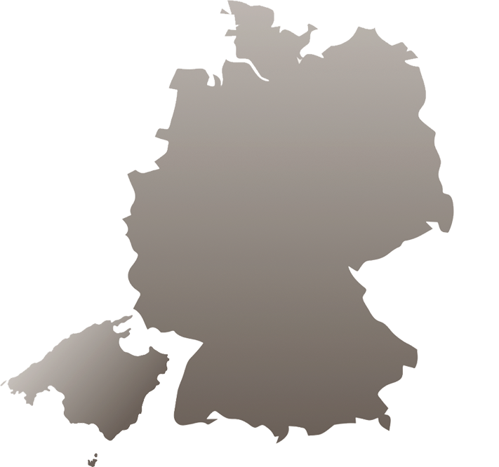Karte der Standorte