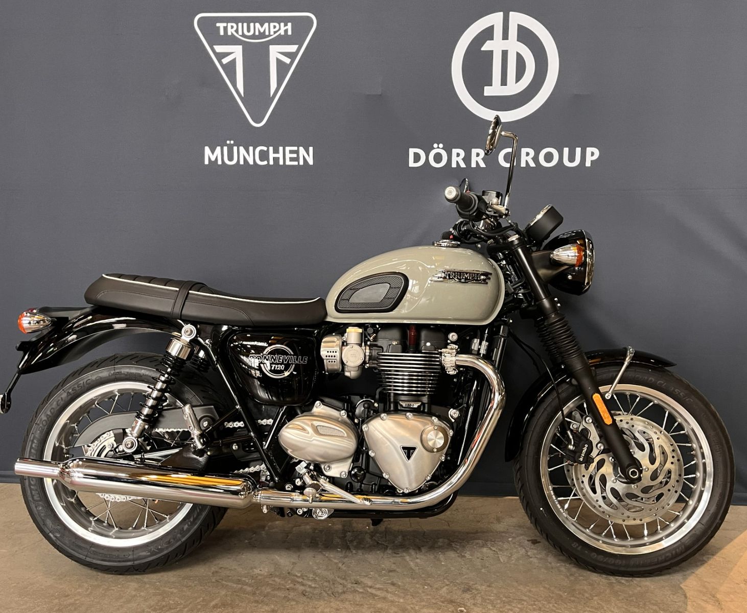 Bonneville T120 Grau Detailbild