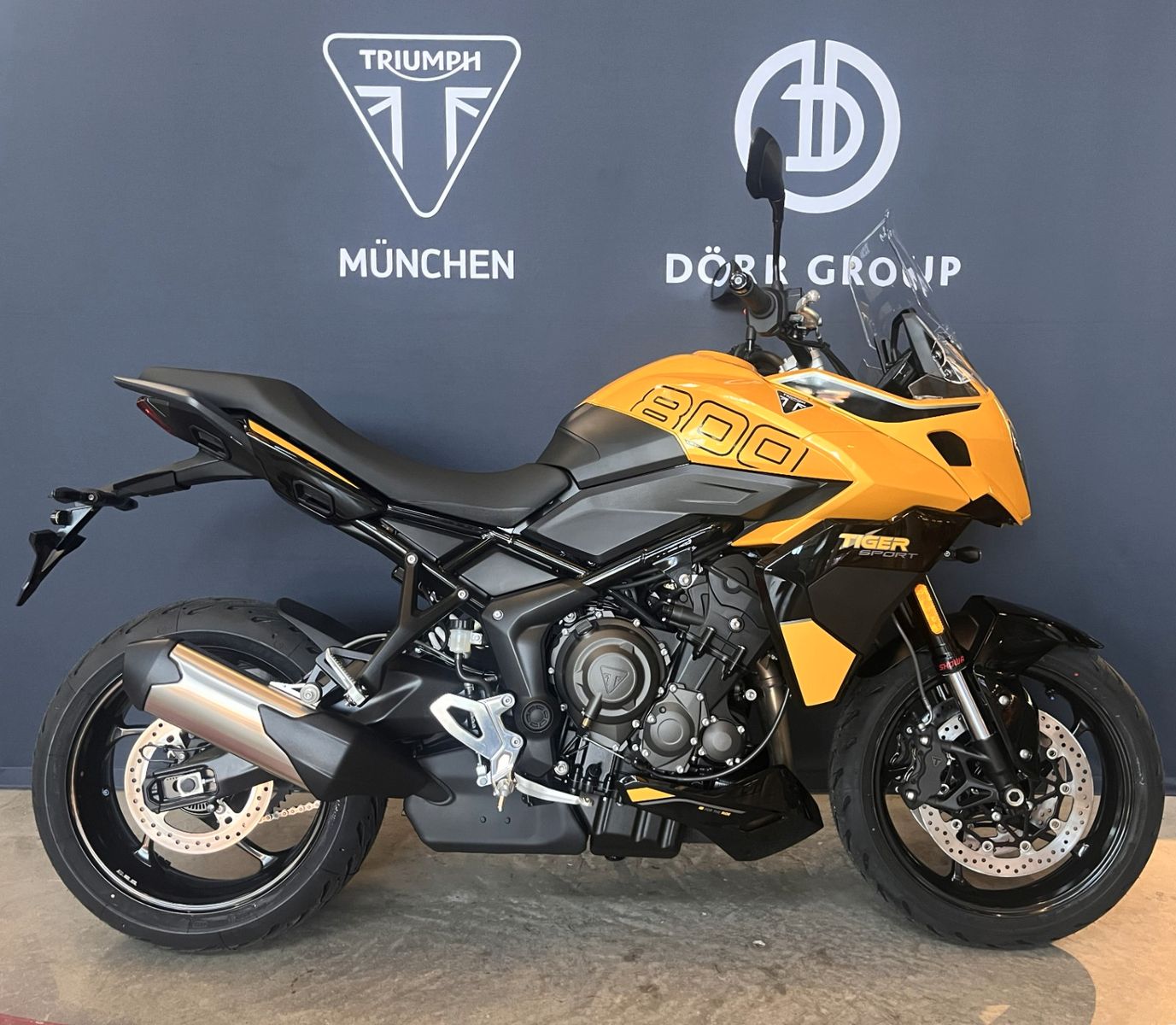 Tiger Sport 800 | Cosmic Yellow / Sapphire Black Detailbild